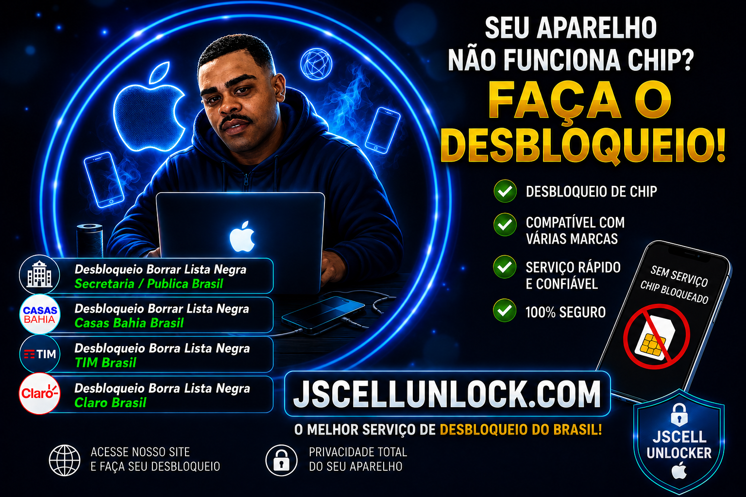 Desbloqueio Borra Lista Negra TIM Brasil