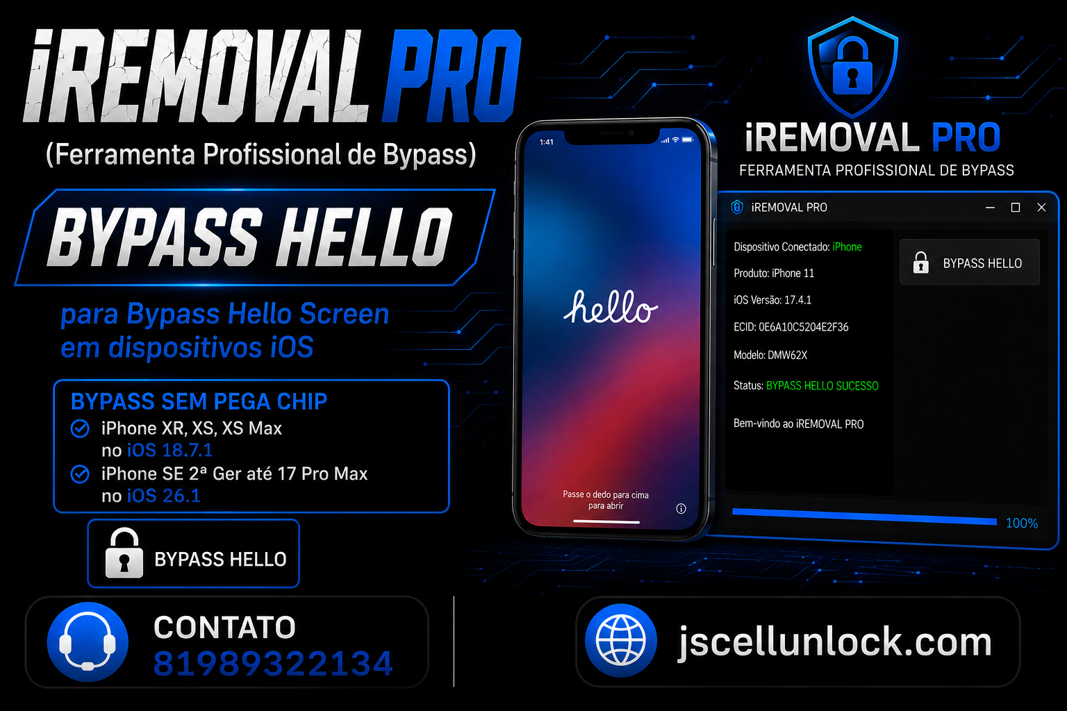 Promotional Offer iRemoval Pro v.5.2.1 A12+ iCloud Bypass All Models iOS18.6 - iOS26.0.1